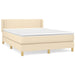 Pat continental cu saltea, crem, 140x200 cm, material textil - WALTI WALTI