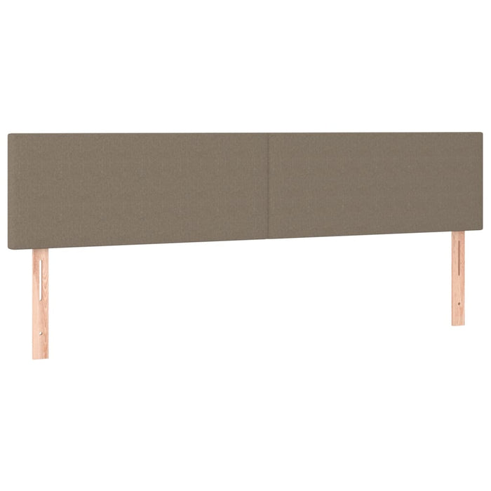 Pat box spring cu saltea, gri taupe, 160x200 cm material textil WALTI