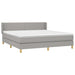 Pat continental, gri deschis, 180x200 cm, material textil - WALTI WALTI