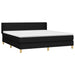 Pat box spring cu saltea, negru, 180x200 cm, catifea - WALTI WALTI