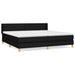 Pat box spring cu saltea, negru, 200x200 cm, textil - WALTI WALTI