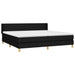 Pat box spring cu saltea, negru, 200x200 cm, textil - WALTI WALTI