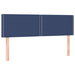 Pat box spring cu saltea, albastru, 140x200 cm, textil - WALTI WALTI