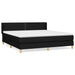 Pat box spring cu saltea, negru, 160x200 cm, textil - WALTI WALTI