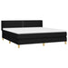 Pat box spring cu saltea, negru, 160x200 cm, textil - WALTI WALTI