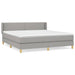 Pat continental, gri deschis, 180x200 cm, material textil - WALTI WALTI