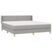 Pat continental, gri deschis, 180x200 cm, material textil - WALTI WALTI