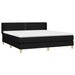 Pat box spring cu saltea, negru, 180x200 cm, catifea - WALTI WALTI