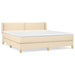 Pat continental cu saltea, crem, 180x200 cm, textil - WALTI WALTI