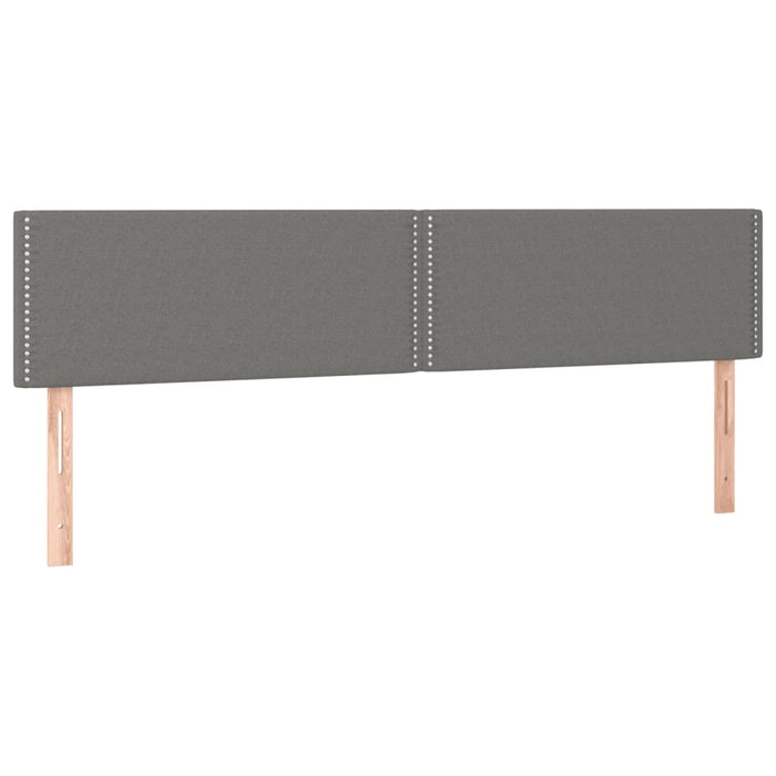 Pat box spring cu saltea, gri închis, 200x200 cm, textil - WALTI WALTI