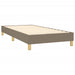 Pat box spring cu saltea, gri taupe, 80x200 cm, textil - WALTI WALTI