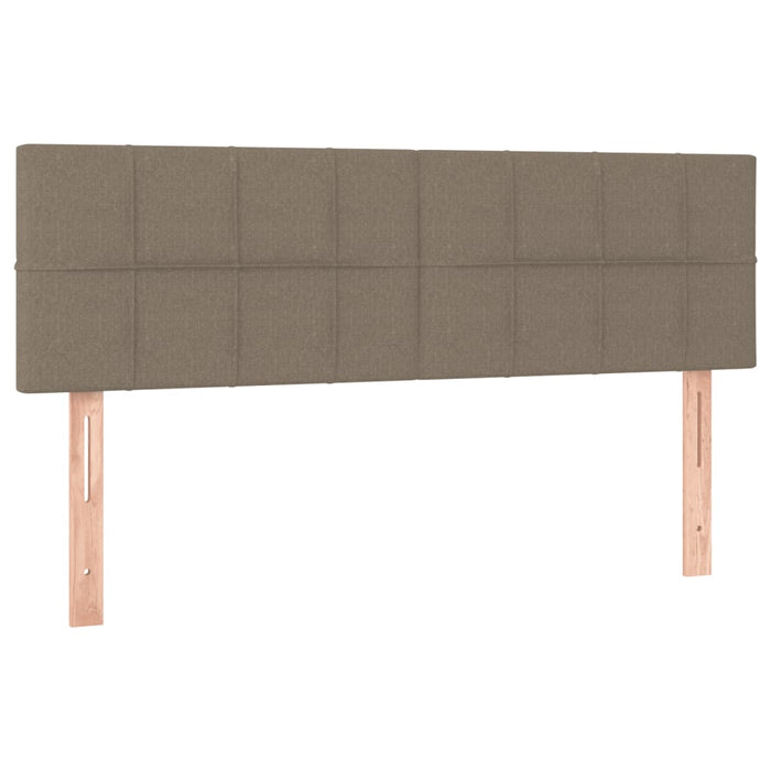 Pat continental cu saltea gri taupe 140x200 cm material textil - WALTI WALTI