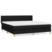 Pat box spring cu saltea, negru, 160x200 cm, textil - WALTI WALTI