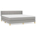 Pat continental, gri deschis, 180x200 cm, material textil - WALTI WALTI