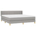 Pat continental, gri deschis, 180x200 cm, material textil - WALTI WALTI