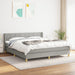 Pat continental, gri deschis, 180x200 cm, material textil - WALTI WALTI