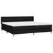 Pat box spring cu saltea, negru, 200x200 cm, textil - WALTI WALTI