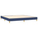 Pat box spring cu saltea, albastru, 200x200 cm, textil - WALTI WALTI