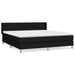 Pat box spring cu saltea, negru, 160x200 cm, textil - WALTI WALTI