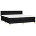 Pat box spring cu saltea, negru, 160x200 cm, textil - WALTI WALTI