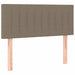 Pat box spring cu saltea, gri taupe, 80x200 cm, textil - WALTI WALTI