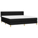 Pat box spring cu saltea, negru, 160x200 cm, textil - WALTI WALTI
