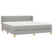 Pat continental, gri deschis, 180x200 cm, material textil - WALTI WALTI