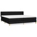 Pat box spring cu saltea, negru, 200x200 cm, textil - WALTI WALTI