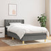 Pat box spring cu saltea, gri închis, 80x200 cm, textil - WALTI WALTI