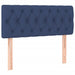Pat box spring cu saltea, albastru, 90x190 cm, textil - WALTI WALTI