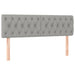 Pat box spring cu saltea, gri deschis, 140x190 cm, textil - WALTI WALTI