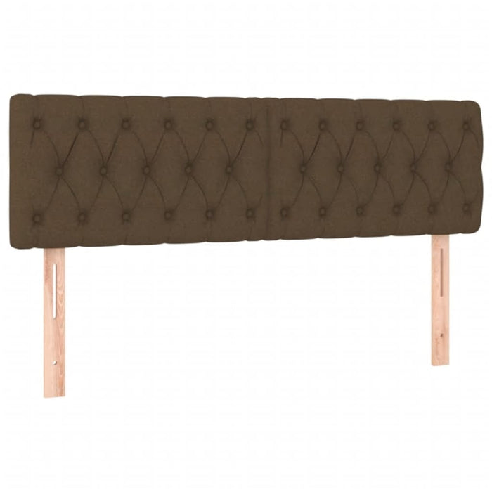 Pat box spring cu saltea, maro închis, 140x200 cm, textil - WALTI WALTI