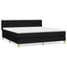 Pat box spring cu saltea, negru, 160x200 cm, textil - WALTI WALTI