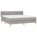 Pat continental, gri deschis, 180x200 cm, material textil - WALTI WALTI