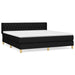Pat box spring cu saltea, negru, 180x200 cm, catifea - WALTI WALTI