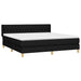 Pat box spring cu saltea, negru, 180x200 cm, catifea - WALTI WALTI