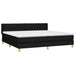 Pat box spring cu saltea, negru, 200x200 cm, textil - WALTI WALTI