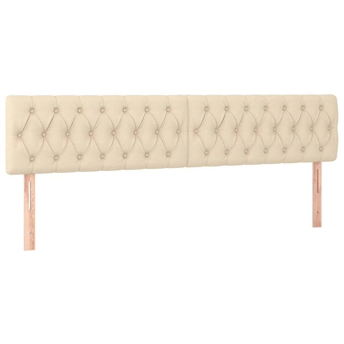 Pat box spring cu saltea, crem, 200x200 cm, textil - WALTI WALTI