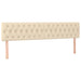 Pat box spring cu saltea, crem, 200x200 cm, textil - WALTI WALTI