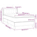 Pat box spring cu saltea, negru, 80x200 cm, textil - WALTI WALTI