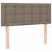 Pat box spring cu saltea, gri taupe, 80x200 cm, textil - WALTI WALTI