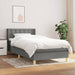 Pat box spring cu saltea, gri închis, 90x200 cm, textil - WALTI WALTI