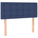 Pat box spring cu saltea, albastru, 90x200 cm, textil - WALTI WALTI