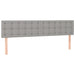 Pat box spring cu saltea, gri deschis, 200x200 cm, textil - WALTI WALTI