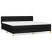 Pat box spring cu saltea, negru, 200x200 cm, textil - WALTI WALTI