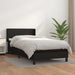 Pat continental cu saltea, negru, 80x200 cm, piele ecologică - WALTI WALTI