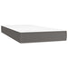 Pat box spring cu saltea, gri, 90x200 cm, piele ecologică - WALTI WALTI