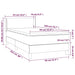 Pat box spring cu saltea, gri, 90x200 cm, piele ecologică - WALTI WALTI