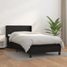 Pat box spring cu saltea, negru, 100x200 cm, piele ecologică - WALTI WALTI