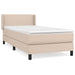 Pat box spring cu saltea, cappuccino, 100x200cm piele ecologică - WALTI WALTI